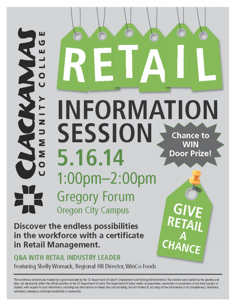 about Retail Info Session Flyer